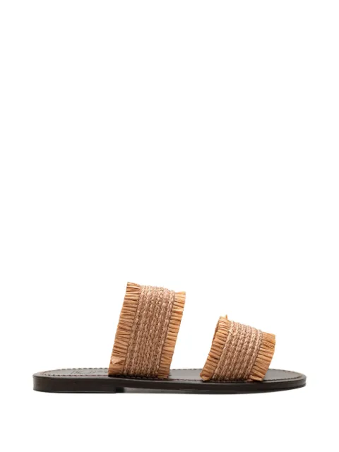 K. Jacques Hadrine fringed sandals Neutrals HADRINEFRAFFIAMOKACPULNATURELRAFFIA