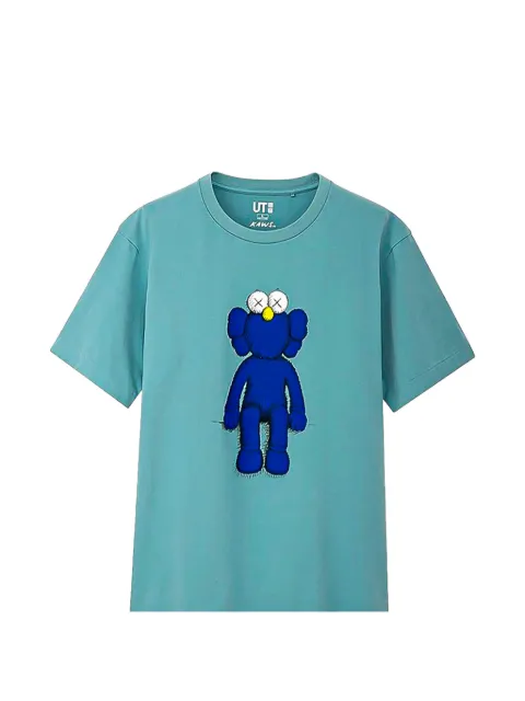 KAWS x Uniqlo BFF print T-shirt Green KAWS202534
