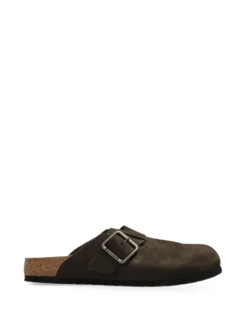 Birkenstock Boston buckle-fastening mules Brown 1032760
