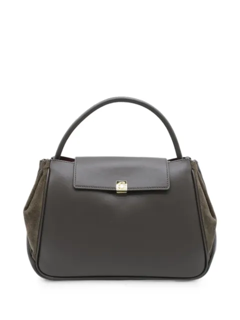 Coccinelle suede-panelled leather shoulder bag Brown E1V60180201