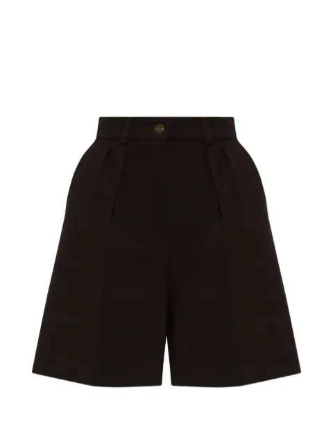 Max Mara Sauna pleated shorts Brown MXMSAUNA2621146032