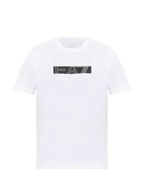 Ea7 Emporio Armani logo-print short-sleeve T-shirt White 7M002415AF10375