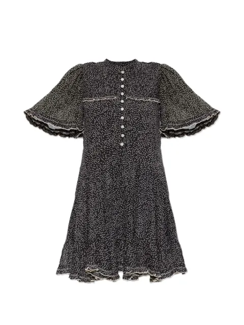 MARANT ÉTOILE Daynia polka-dot mini dress Black RO1165FAD3