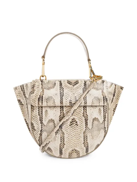 Wandler mini Hortensia snakeskin-effect tote bag Neutrals 211040000250