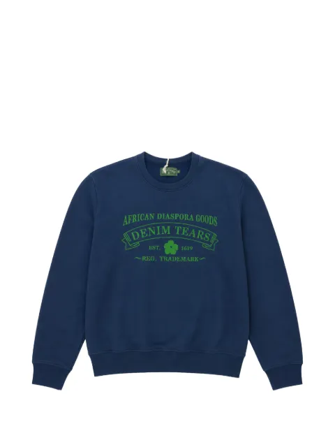 Denim Tears logo-print sweatshirt Blue DT685