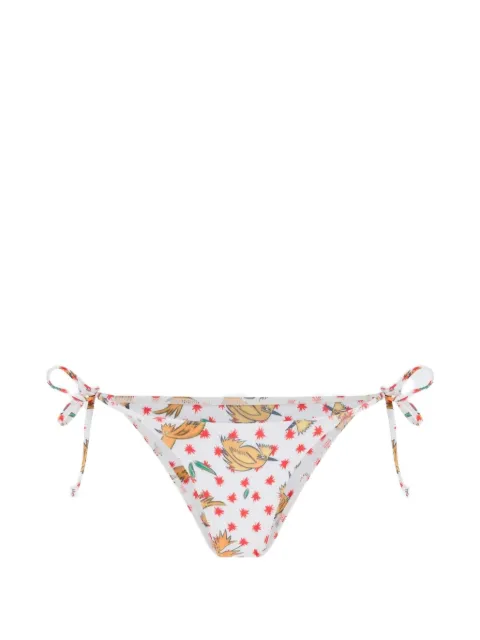Donde Esteban Pajaritos Y Rosas bikini bottoms White HS26BIK021BOT