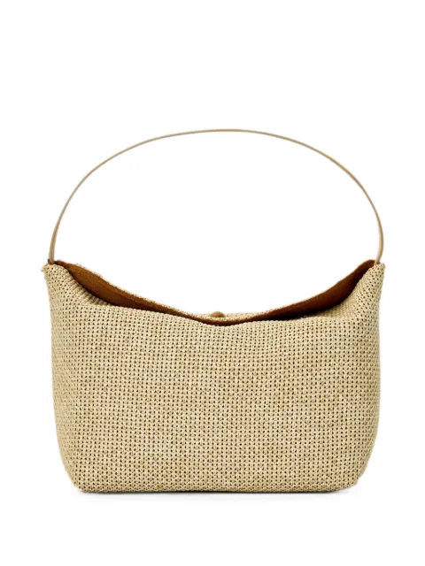 Christopher Esber turnlock raffia shoulder bag Neutrals 26028639