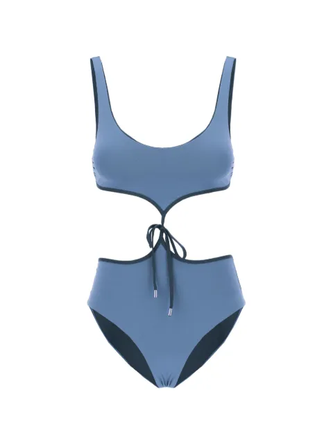 Maison Anami reversible cut-out swimsuit Blue E25O2D