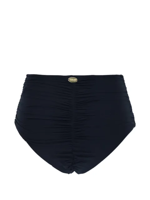 Maison Anami ruched bikini bottoms Blue E25C1