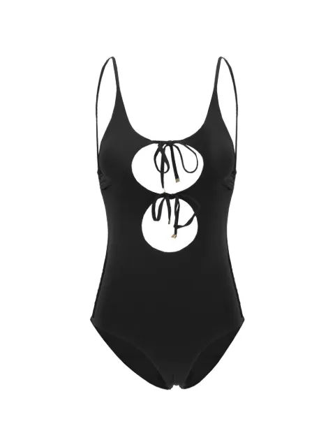 Maison Anami cut-out reversible swimsuit Black E25B1D
