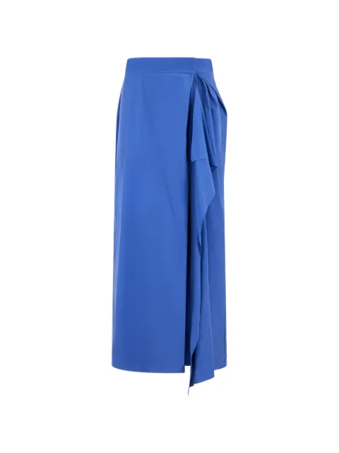 Alberta Ferretti asymmetrical draped maxi skirt Blue A01030118
