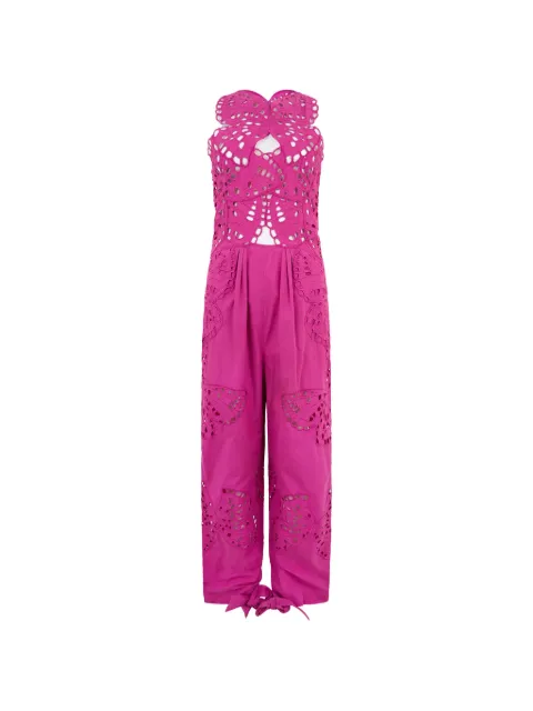 Alberta Ferretti butterfly-motif cut-out jumpsuit Pink A04440139