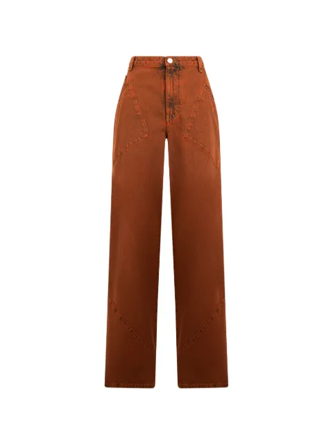 Alberta Ferretti wide-leg jeans Orange A03151680