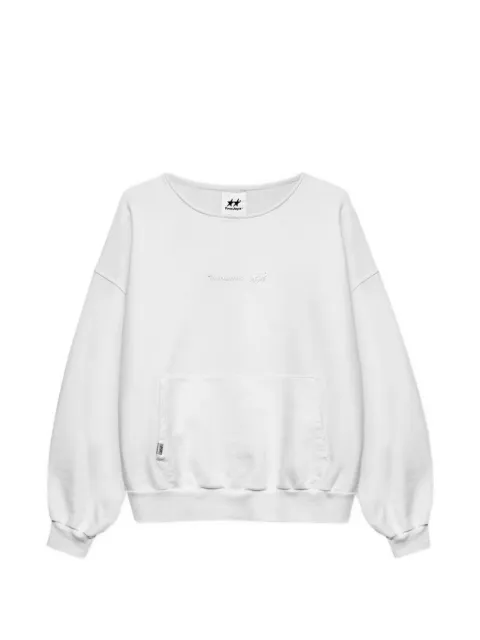 TWOJEYS kangaroo-pocket sweatshirt White ICONRAWCUT