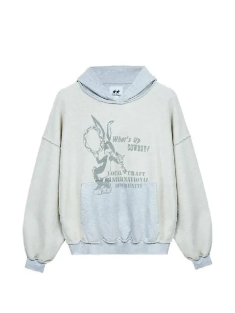 TWOJEYS graphic-print hoodie Grey LOCALCRAFTHOODIE