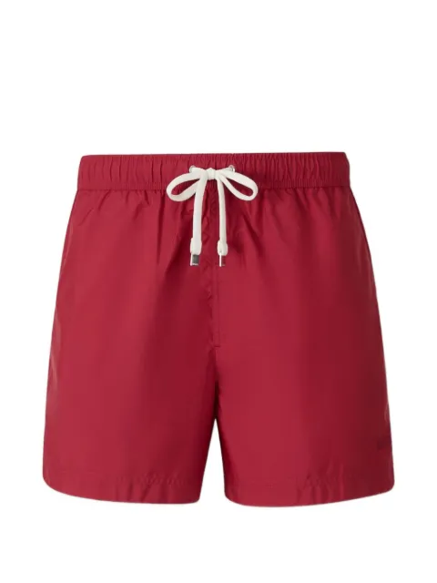 Zegna elasticated-waistband swim shorts Red AHB11A3BHEL00