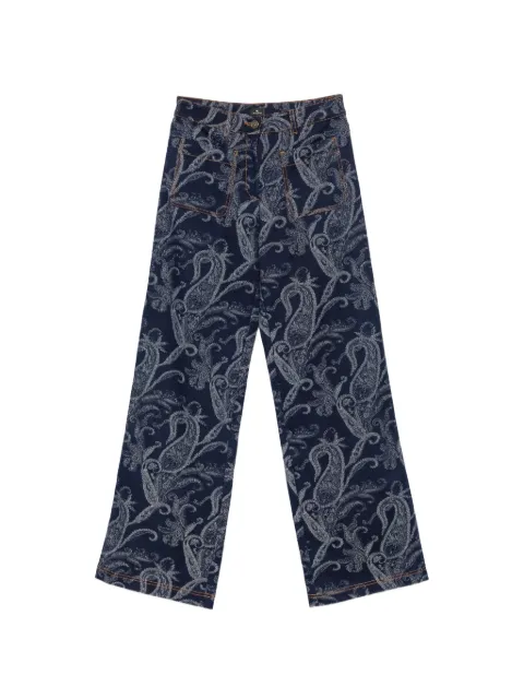 ETRO paisley-print jeans Blue WRNB004099TJE1I
