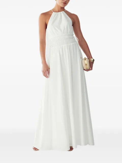 ST MRLO halterneck maxi dress White MR01517