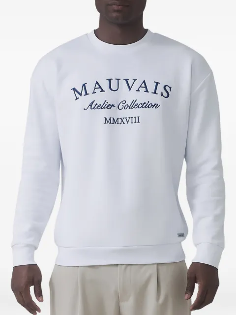MAUVAIS logo-embroidered sweatshirt White MAUAW2403R
