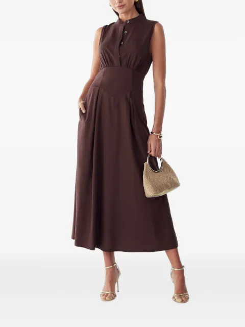 WILLA Bexley midi dress Brown WI01944