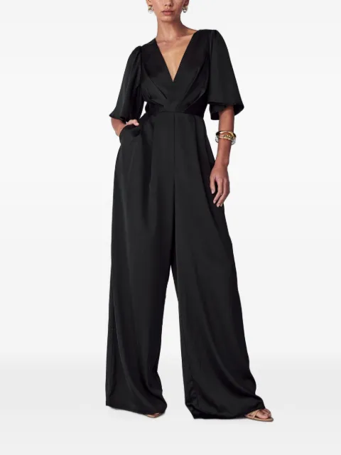 WILLA Omaha V-neck jumpsuit Black WI01733