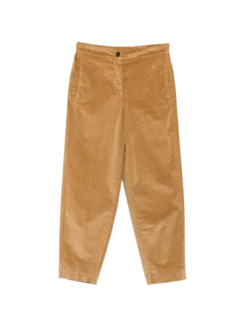 19.61 MILANO velvet-effect straight-leg trousers Brown EP118BT4875