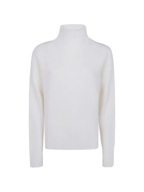 Drumohr ribbed-knit high-neck sweater White L5MN504L