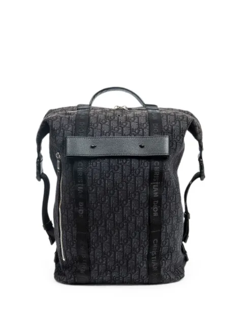 Christian Dior Pre-Owned Safari Oblique backpack Black 03BO0159