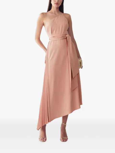 WILLA one-shoulder asymmetric dress Pink WI02261