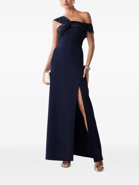 BWLDR Trisha sequin-embellished maxi dress Blue BW03011