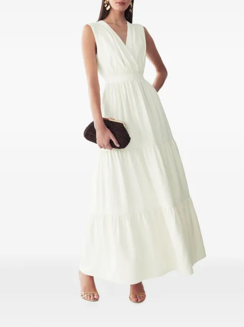 ST MRLO tiered sleeveless maxi dress Neutrals MR02189