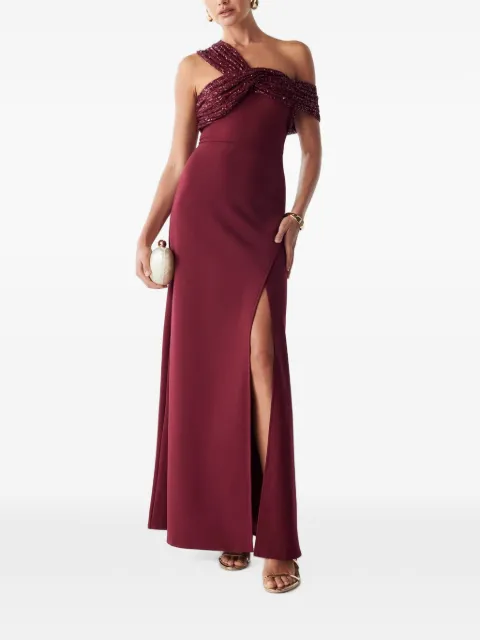 BWLDR Trisha one-shoulder maxi dress Red BW03011