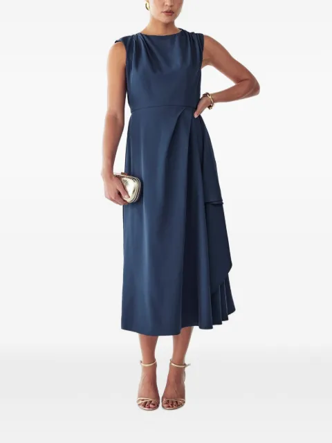 WILLA Giselle sleeveless midi dress Blue WI02020
