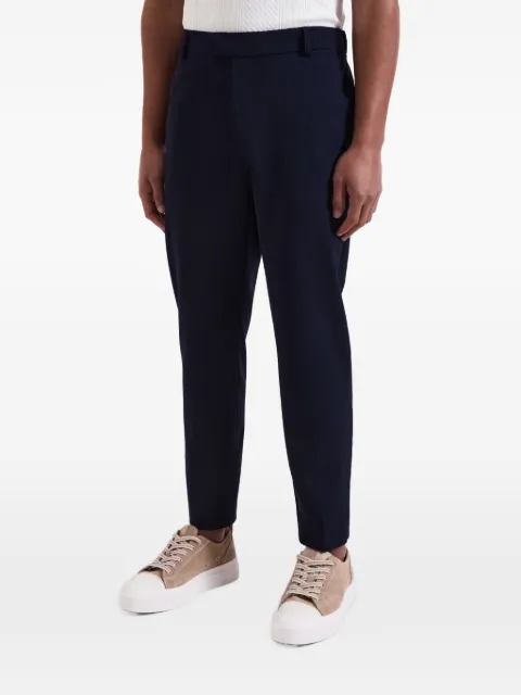 MAUVAIS belt-loops tapered trousers Blue MAUSS2504A