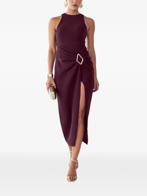 BWLDR Soraye buckle-detail midi dress Red BW03240