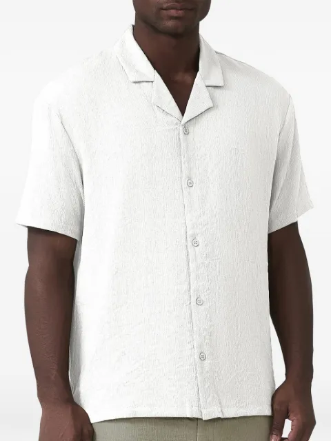 MAUVAIS textured short-sleeve shirt White MAUSS2504FS