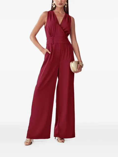 BWLDR Glade wrap-style sleeveless jumpsuit Red BW02913