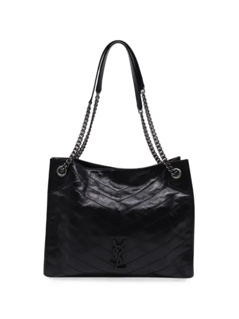 Saint Laurent Pre-Owned 2010s Niki Monogram shoulder bag Black GILTPUUSBA744821W