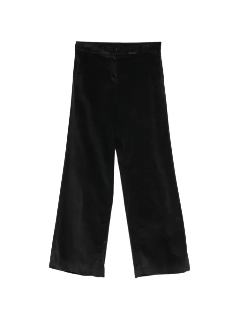 19.61 MILANO concealed-fastening wide-leg trousers Black EP101FT4875