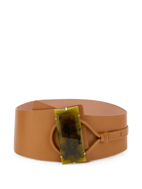 Alberta Ferretti buckle-fastening leather belt Neutrals A30010190