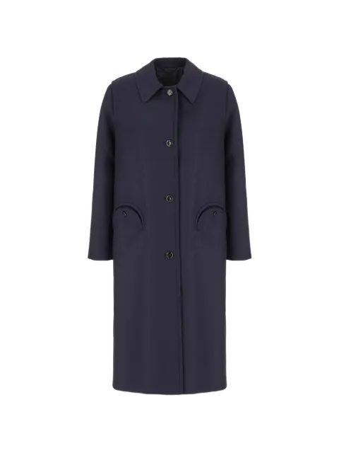 Blazé Milano virgin wool Smiley pocket coat Blue CTLDN01INIA