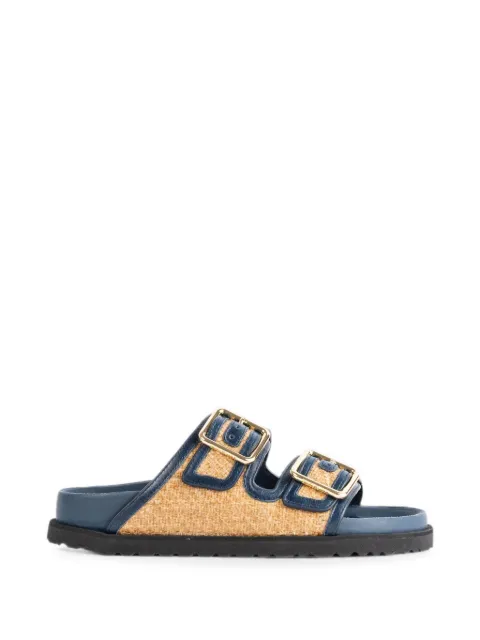 BIRKENSTOCK 1774 Arizona raffia sandals Blue 1032508