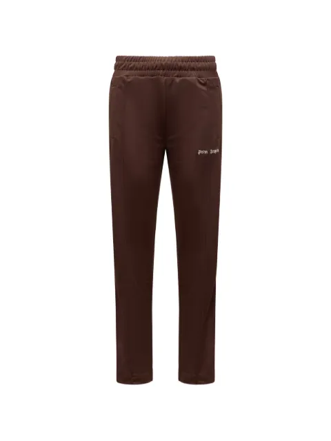 Palm Angels logo-print side-stripe track pants Brown PAMCJ02F26FB016003