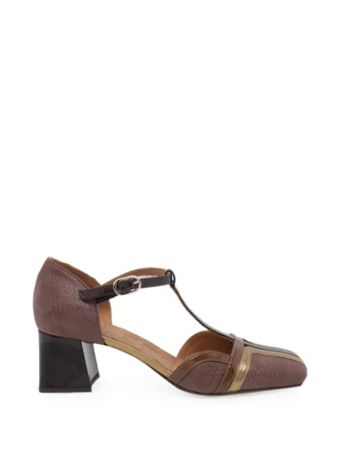 Chie Mihara Volai squared-toe pumps Brown VOLAI49KAZARCASTANO