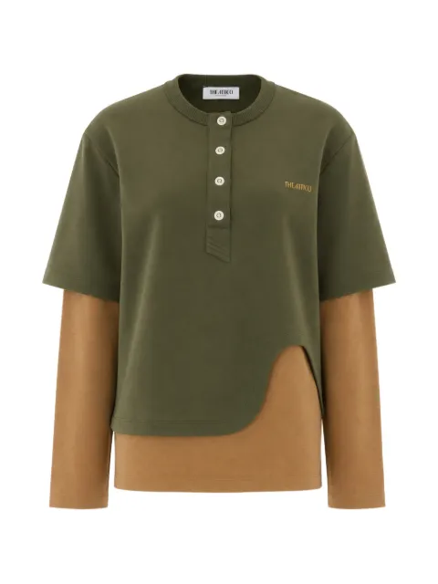 The Attico Logo layered sweater Green 261WCF00028JJF007AA