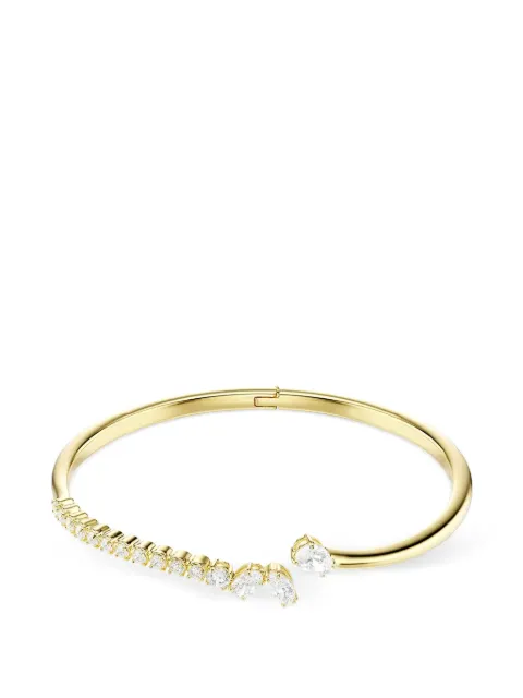 Swarovski Mesmera crystal-embellished open-cuff bracelet Gold 5761638