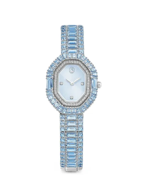 Swarovski Matrix crystal-embellished octagonal 30mm watch Blue 5739632