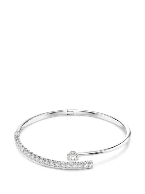 Swarovski Matrix crystal-embellished wrap bangle Silver 5753571