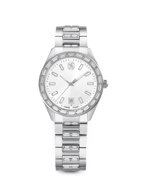 Swarovski Matrix crystal-embellished bezel 40mm watch Silver 5734665