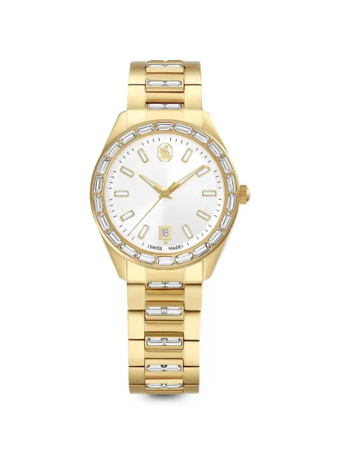 Swarovski Matrix crystal-embellished bezel 40mm watch Silver 5745534